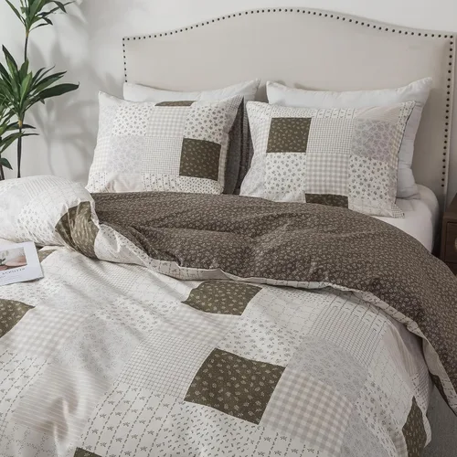 Vista 36 de HoneiLife Juegos de Fundas de Edredón Twin - Funda de Edredón Floral 100% Algodón, Juego de Ropa de Cama Transpirable de 2 Piezas con Cierre