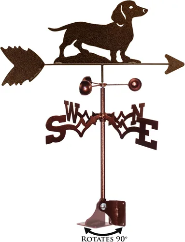 Vista 2 de SWEN Products Hecho a mano Perro Dachshund Plano Poste Mount Veleta ~ Nuevo ~