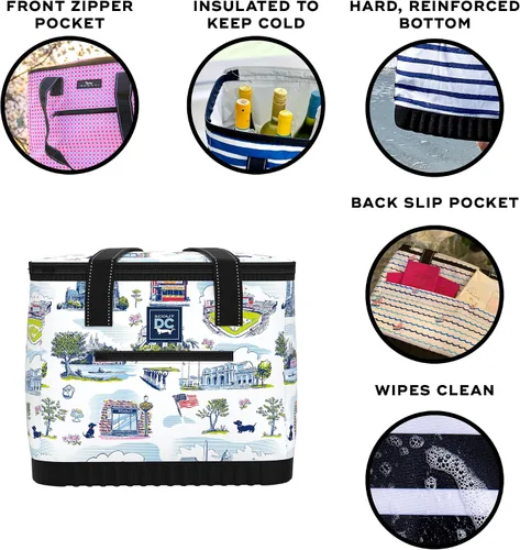 Vista 2 de SCOUT The Stiff One - Enfriador grande, suave, liviano, aislado con fondo rígido, enfriador para playa, familia, viaje, picnic