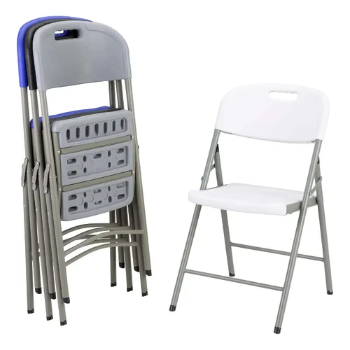 Vista 9 de Norwood Commercial Furniture Sillas plegables de plástico moldeado por soplado para eventos de interior/exterior, sillas de eventos comerciales
