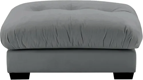 Vista 54 de Otomana beige para sofá modular modular, sofá individual, asiento otomano para sofá modular convertible, sofás de terciopelo para sala de estar