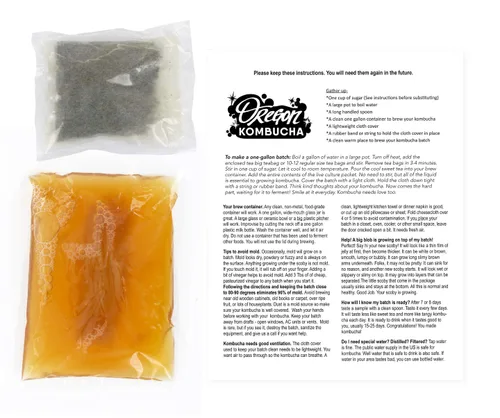 Vista 2 de Oregon Kombucha, Kit de iniciación de kombucha de té negro, 16.8 onzas