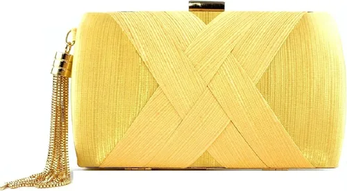Vista 7 de Elegante bolso de mano de seda con colgante de borla para mujer, para novia, boda, graduación, fiesta de noche