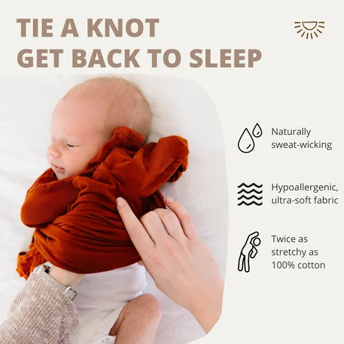 Vista 4 de Vestido de bebé extra alto, viscosa súper suave de bambú recién nacido para bebé niña y niño