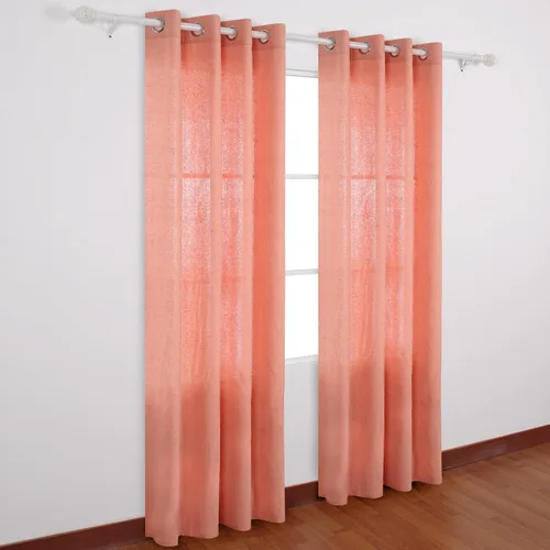 Vista 3 de Deconovo Curtains cortinas de ventana recicladas de algodón para sala de estar
