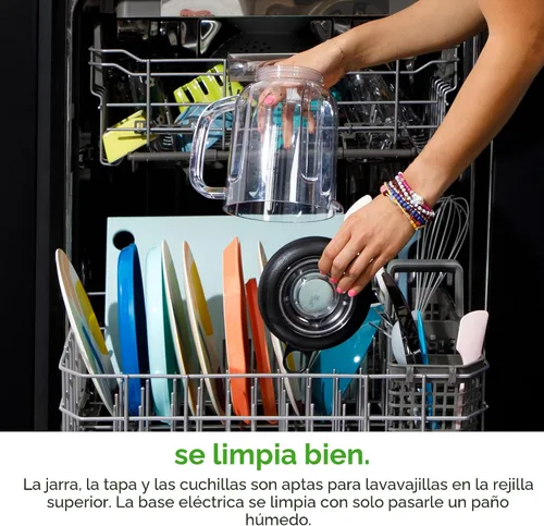 Vista 10 de Magic Bullet - Licuadora Combo, Jarra de 48 oz, Taza de Mezcla, Dial de Velocidad Simple – MBF50200AK