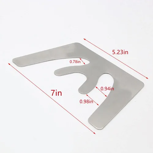 Vista 7 de Instrumentos de placa de plano de mandíbula de fundición maxilar dental de acero inoxidable dentadura Fox Plane Plate Instrumentos