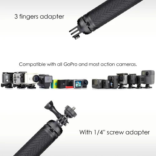 Vista 7 de Soporte extensible de trípode para selfie stick de 28