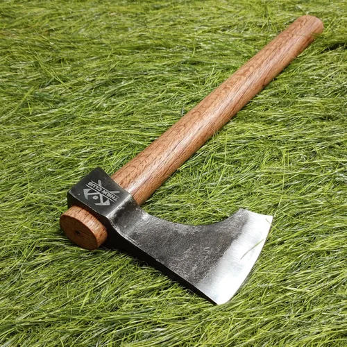Vista 3 de Throwing Axe Set, 16.5" Throwing Tomahawk with 1065 High Carbon Steel & Wooden Handle, Perfect for Axe Throwing Game for Backyard, Competition and