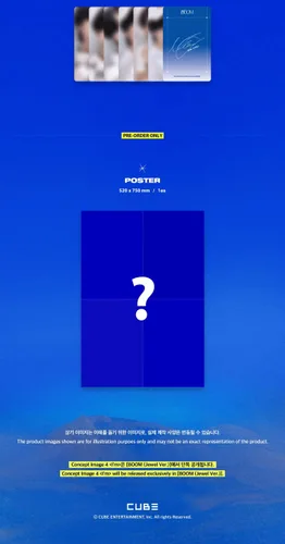 Vista 3 de BTOB Lee Minhyuk HUTA BOOM 2º álbum Jewel Version Folleto+papel lírico+1p PhotoCard+seguimiento sellado