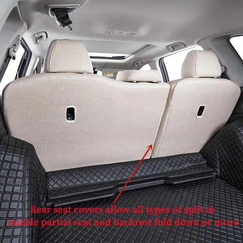 Vista 4 de Coverdram - Fundas de asiento personalizadas compatibles con modelos seleccionados de Nissan Sentra 2013, 2014, 2015, 2016, 2017, 2018 y 2019 Beige