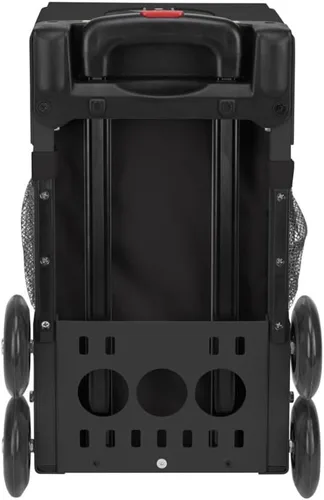 Vista 4 de ZUCA Sport Stealth - Bolsa de inserción deportiva y marco negro con ruedas intermitentes