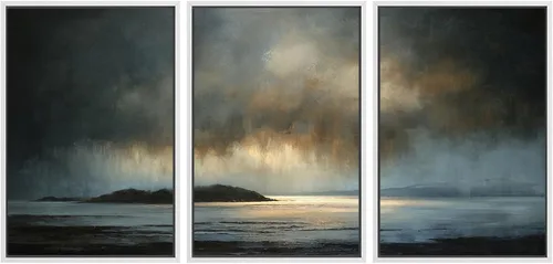 Vista 33 de SIGNWIN Lienzo enmarcado para pared, juego de arte con olas del océano, playa, orilla, paisaje marino, naturaleza, vida silvestre, ilustraciones