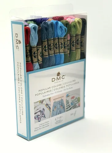 Vista 4 de DMC, 117F25-pc36, hilos para bordado de variedad de colores, paquete de 36 madejas de 8,7 yardas cada una