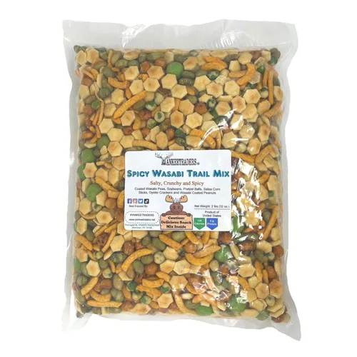 Vista 2 de Yankee Traders, mezcla picante de wasabi Trail Snack - Bolsa de 2 libras