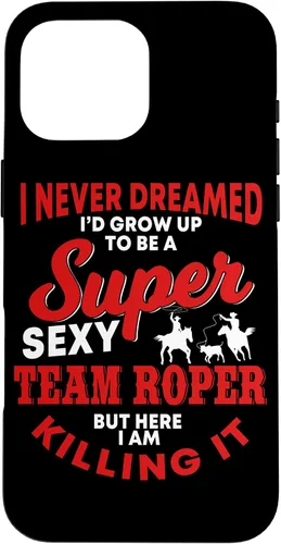 Vista 19 de Funny Team Roper Quote Rodeo Western Horse Roping Case para iPhone 17