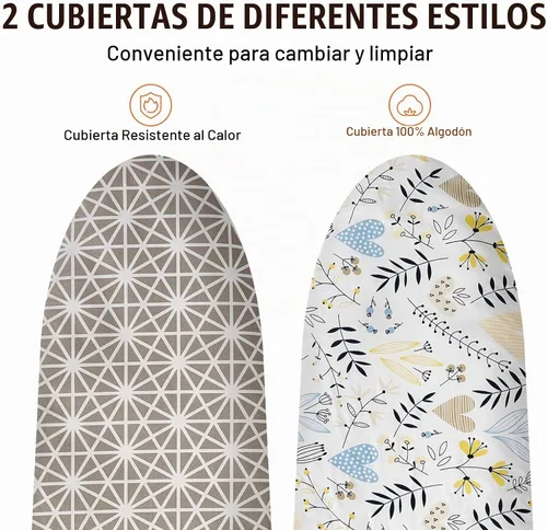 Vista 5 de VEVOR Tabla de Planchar con Superficie de Planchar Grande de 51 x 13 Pulgadas, Tabla de Planchar con 4 Capas Gruesas con Cubierta Resistente al