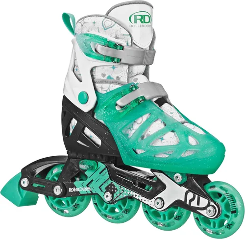 Vista 6 de Roller Derby Tracer Patines en línea ajustables para niños, niñas, principiantes