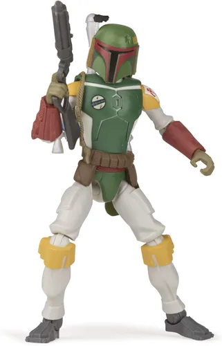 Vista 3 de STAR WARS Galaxy of Adventures Boba Fett - Figura de acción a escala de 5 pulgadas con divertido proyectil, juguetes para niños a partir de 4 años