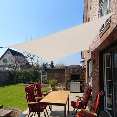 Vista 8 de Coarbor Toldo rectangular impermeable de 8 x 12 pies para dar sombra a patios, exteriores, jardines, pérgola, color beige