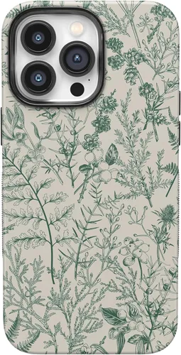Vista 27 de Casely - Funda para iPhone 14 Pro Max, flores pintadas, Frida Kahlo Floral Girly, compatible con MagSafe