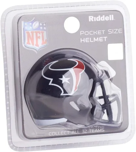 Vista 3 de Houston Texans NFL Riddell Speed Micro - Casco de fútbol americano, tamaño de bolsillo/MINI