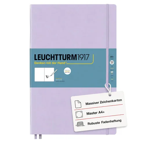 Vista 21 de Leuchtturm1917 - Medium A5 Hardcover Sketchbook (Black) - 112 Pages of 150g/m² Paper Negro