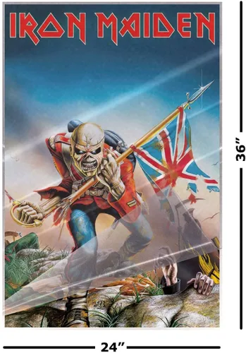Vista 2 de POSTER STOP ONLINE Iron Maiden - Póster musical (trooper) (tamaño: 24 x 36 pulgadas) (póster laminado)