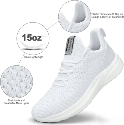 Vista 2 de Feethit - Tenis de correr modernos para hombre antideslizantes, ligeros, transpirables y de malla