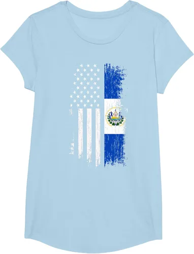 Vista 20 de Camiseta de la bandera de Estados Unidos salvadoreño - Camiseta de El Salvador USA