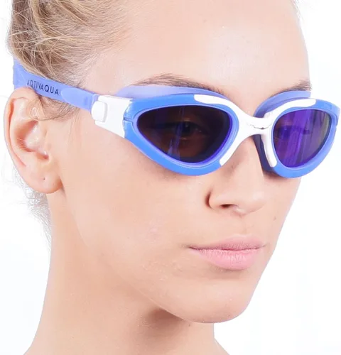 Vista 6 de AqtivAqua Gafas de natación PDX de visión amplia para adultos, hombres y mujeres, antivaho sin fugas