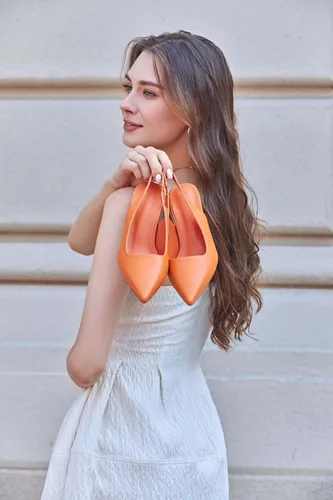 Vista 2 de Zapatos de tacón bajo para mujer, zapatos de tacón cerrado, puntiagudos, zapatos de vestir casuales con espalda descubierta