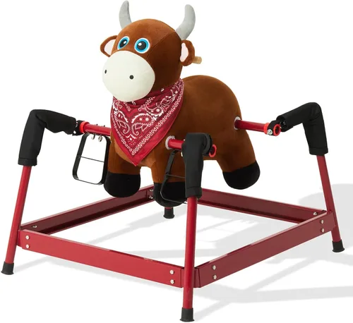 Vista 11 de FUNLIO Caballo mecedor de unicornio para bebé, caballo mecedor de unicornio de hadas arco iris para niños pequeños de 6 meses a 3 años, balancín