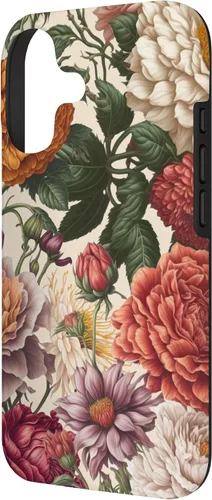 Vista 2 de Cute Flowers Vintage Botanical Floral Illustration Women Case for iPhone 17