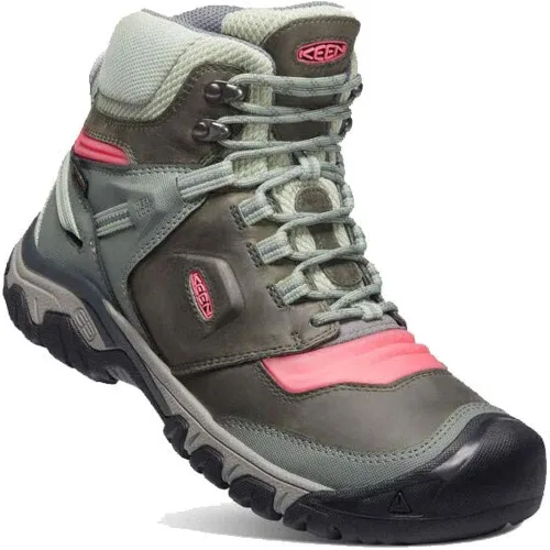Vista 3 de KEEN Botas de senderismo impermeables Ridge Flex de altura media para hombre Castor GrisDubarry 8