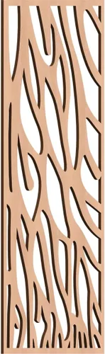 Vista 185 de 9 3/8"W x 24 3/8"H x 1/4"T Bristol Decorativos Paneles de Pared de Madera Calado, Cereza