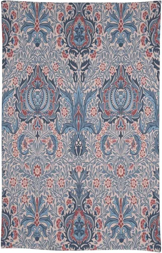 Vista 111 de Mantel Floral Retro de Pájaros, Diseño Original Bohemio William Morris Estampado Cubierta de Mesa para Hogar Picnic Fiesta Comedor Cocina William