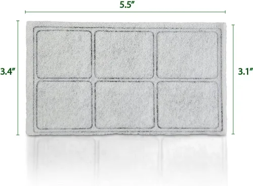 Vista 3 de Nispira Repuesto de filtro de agua de carbón prémium compatible con fuente Drinkwell Platium para mascotas, 12 paquetes