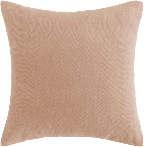 Vista 2 de AMBERIS 2 fundas de almohada (45×45cm) (sin relleno) Beige, estilo moderno 2 fundas de almohada (sin relleno) para decoración del hogar y hotel