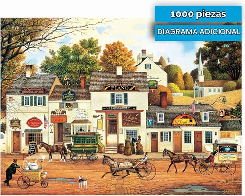 Vista 6 de Buffalo Games Charles Wysocki, Olde Cape Cod, rompecabezas de 1000 piezas
