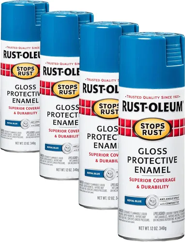 Vista 32 de Rust-Oleum 7776830 - Pintura en aerosol para prevención del óxido, 12 onzas, negro plano