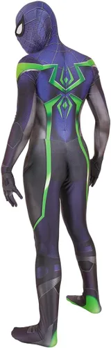 Vista 2 de yrkasvr Disfraz de superhéroe de elastano para cosplay, traje 3D, para Halloween, para adultos y niños, estilo 3D