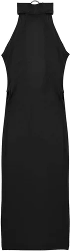 Vista 5 de renvena Lencería de cuello halter para mujer vestido ultrafino piernas de abertura alta camisón Cheongsam para fiesta clubwear