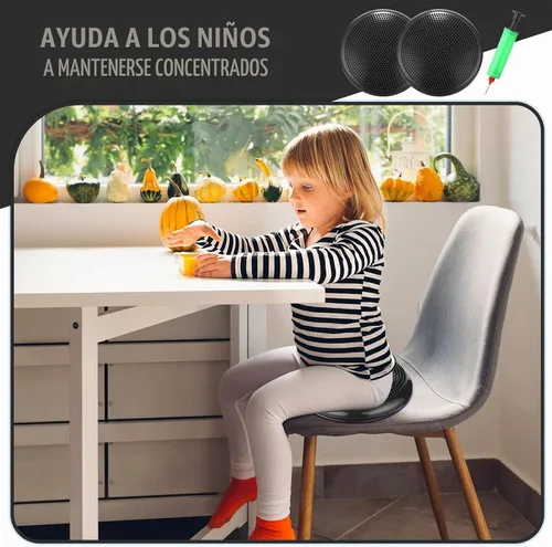 Vista 5 de Jerify 4 Piezas Cojín de Equilibrio Inflable Flexible para Asiento Oscilante, Almohadilla de Equilibrio de Estabilidad, Disco de Equilibrio, Asiento