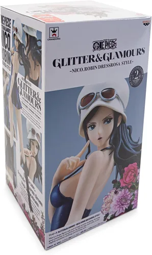 Vista 6 de Figura de acción Banpresto One Piece Glitter & Glamours Nico Robin estilo Dressrosa A