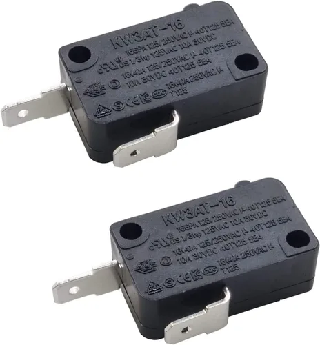 Vista 8 de KW3A - Interruptor de bloqueo para puerta de horno microondas, 16A, 125VAC/250VCA, repuesto para horno de microondas, interruptor de puerta
