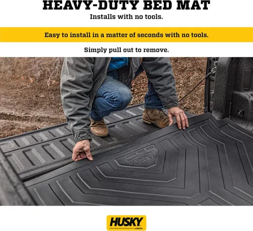 Vista 4 de Husky Liners Forro de cama personalizado Compatible con Ford F-150 2015-2024 (78.9 Bed) 1 pieza Negro - 16009