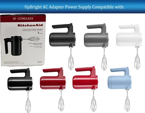 Vista 2 de UpBright Adaptador de CA compatible con KitchenAid KHMB732 KHMB732BM KHMB732WH KHMB732PA KHMB732ER KHMB732DG KHMB732OB KHMB732VB Kitchen Aid 7