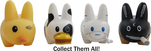 Vista 4 de smorkin 'Labbit Vacas locas vinilo juguete 2.5 inch por Frank KOZIK