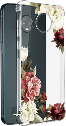 Vista 3 de Funda para Moto Z4/Moto Z4 Play, TPU transparente a prueba de golpes, funda protectora transparente suave y ligera para Motorola Moto Z4 Blossom